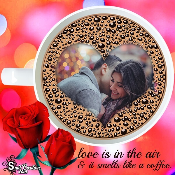 Coffee Cup Love Photo Frame