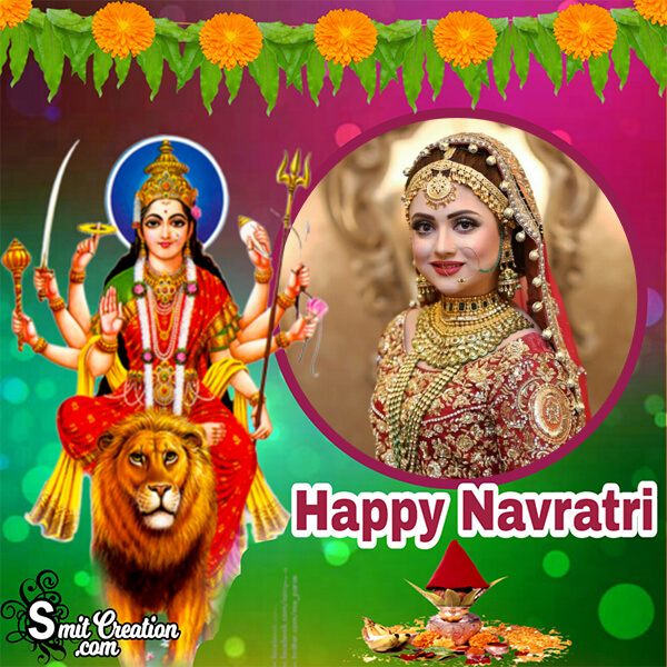 Happy Navratri Photo Frame