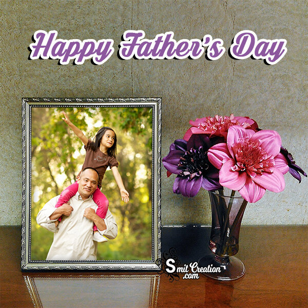 Fathers Day Flowers Pot Frame