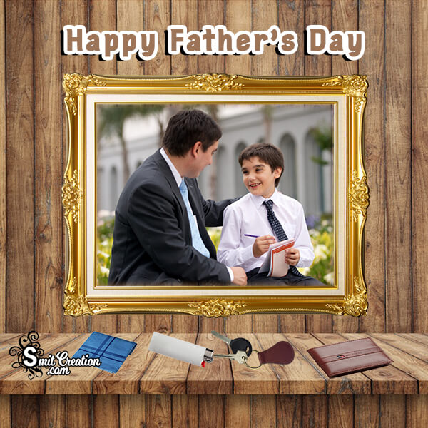 Fathers Day Gold Photo Frame