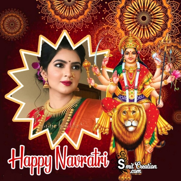 Happy Navratri Best Photo Frame