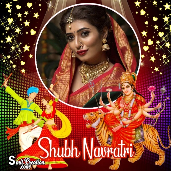 Shubh Navratri Photo Frame