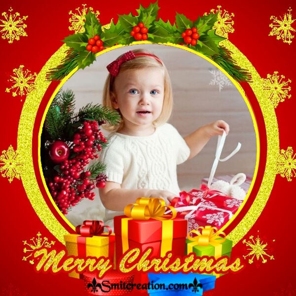 Christmas Red Photo Frame