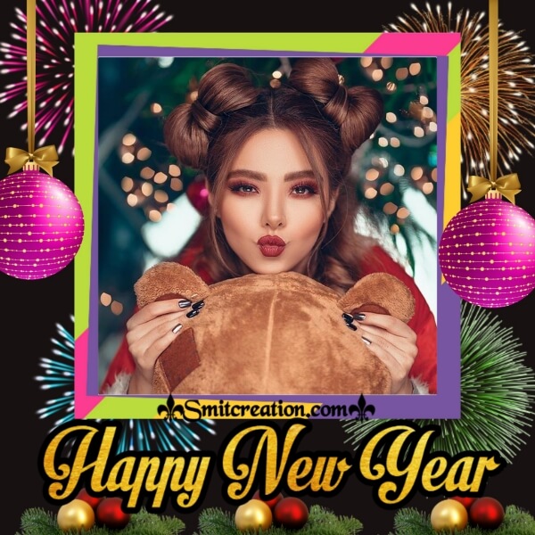 New Year Fireworks Photo Frame