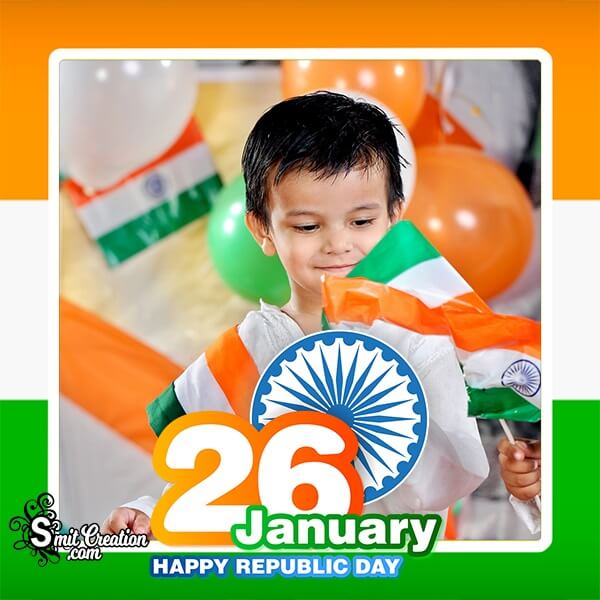 26 January Happy Republic Day Photo Frame