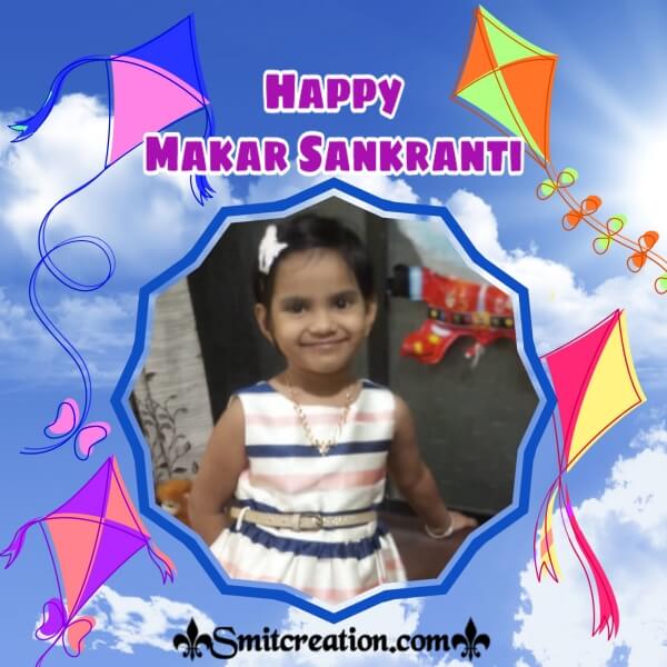 Makar Sankranti 4 Kites Photo Frame