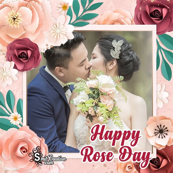 Elegant Rose Day Photo Frame