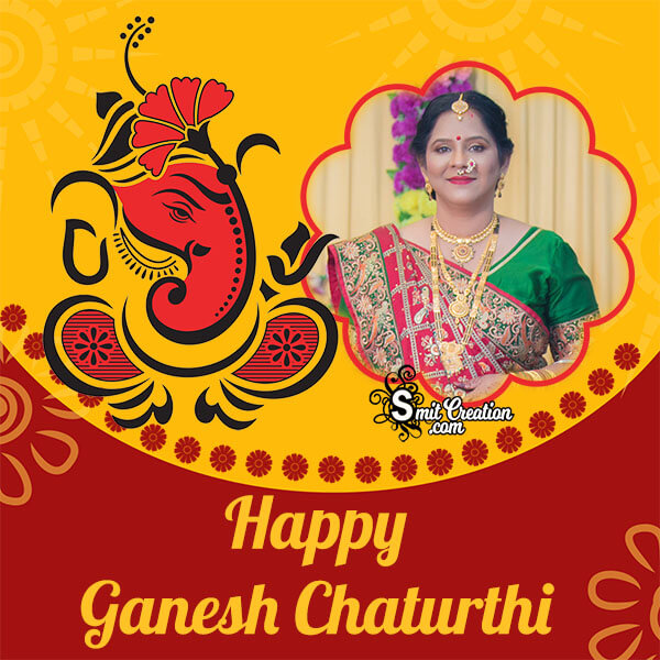 Happy Ganesh Chaturthi Creative Photo Frame