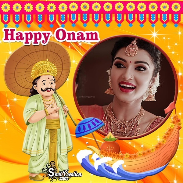 Happy Onam Decoration Photo Frame