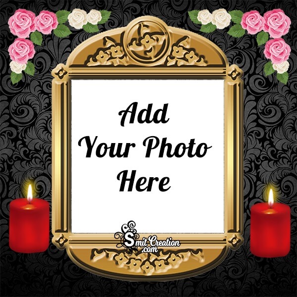 Decorative Condolence Photo Frame