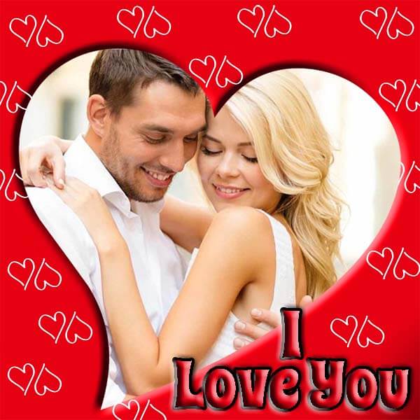 I Love You Red Photo Frame