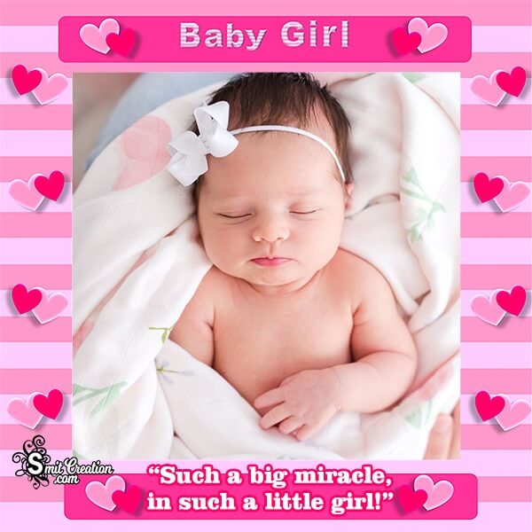 Pink Baby Girl Photo Frame