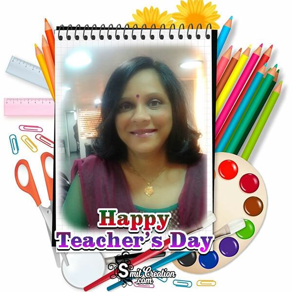 Teachers Day Drawing Photo Frame