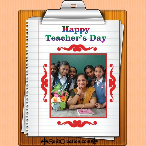 Teachers Day Writing Pad Photo Frame