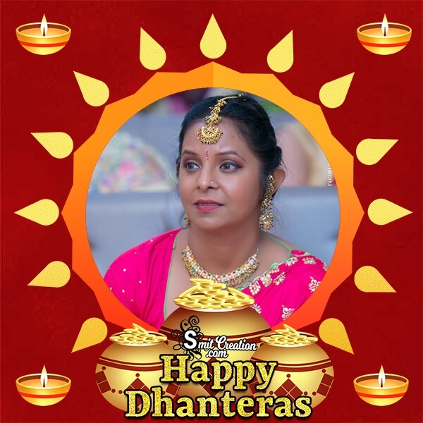 Dhanteras Gold Pots Photo Frame