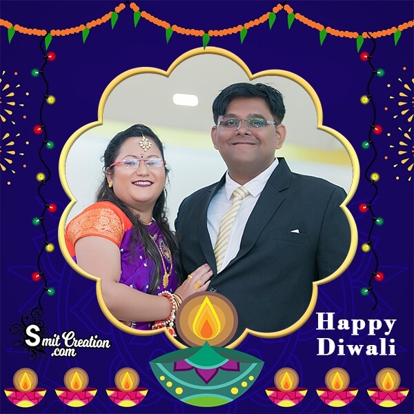 Diwali Diyas Photo Frame