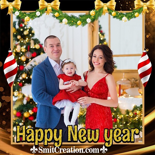 Happy New Year Elegant Photo Frame