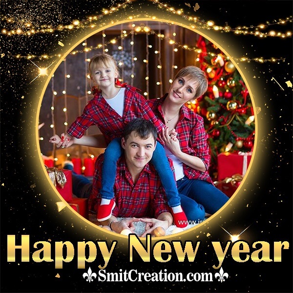 Happy New Year Lighting Photo Frame