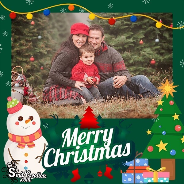 Merry Christmas Decoration Photo Frame