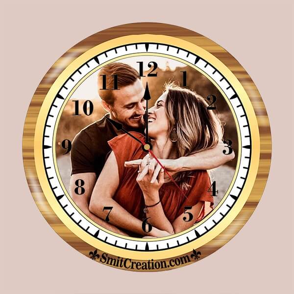 Wall Clock Photo Frame