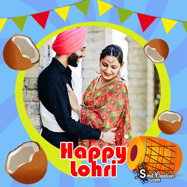 Happy Lohri Festival Photo Frame