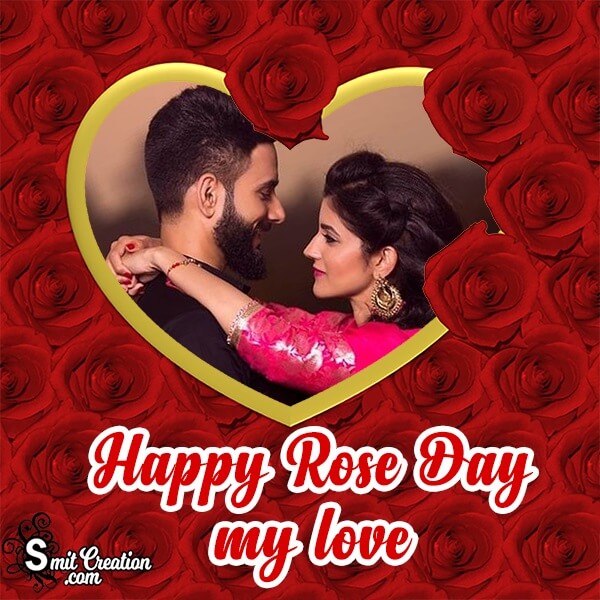 Best Heart Rose Day Photo Frame For Lovers