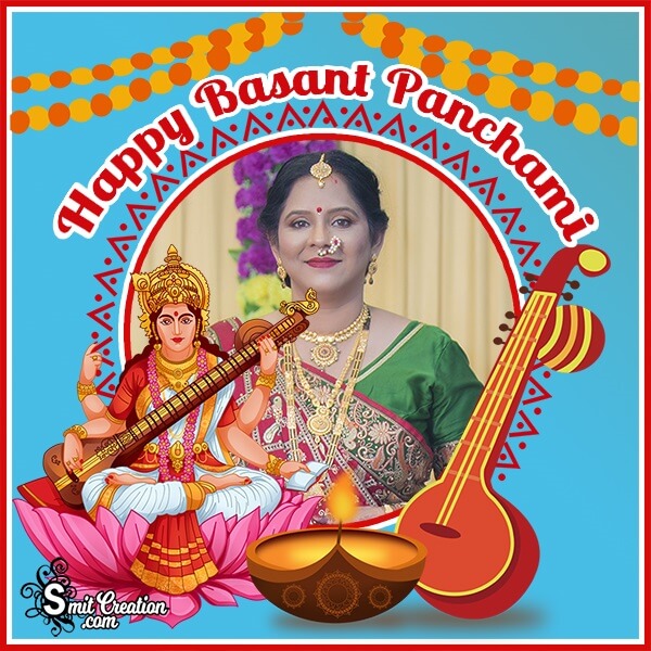 Happy Vasant Panchami Photo Frame