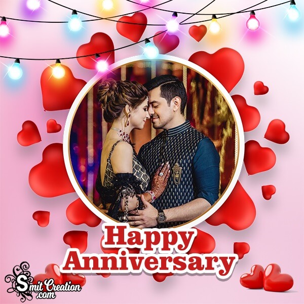 Happy Wedding Anniversary Photo Frame