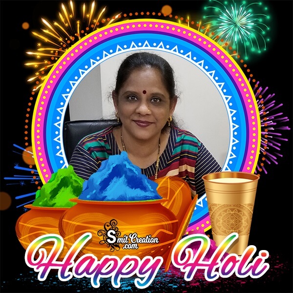Decorate Your Dp With Holi Photo Frame