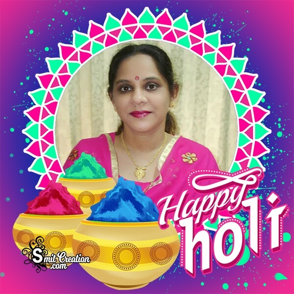 Happy Holi Festive Photo Frame