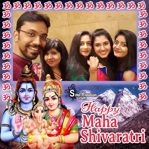 Happy Maha Shivratri Family Photo Frame