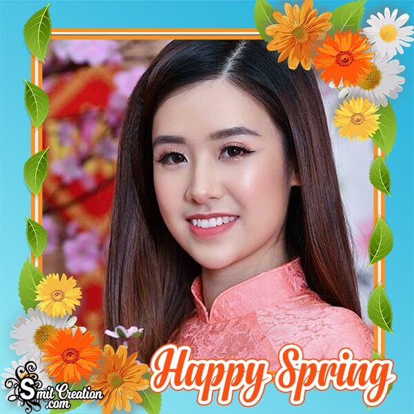 Happy Spring Photo Frame