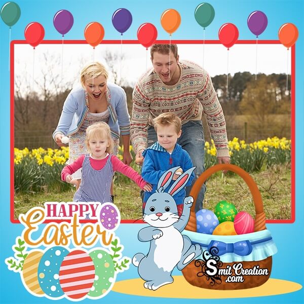 Happy Easter Festival Photo Frame