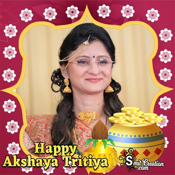 Akshay Tritiya Gold Pot Photo Frame