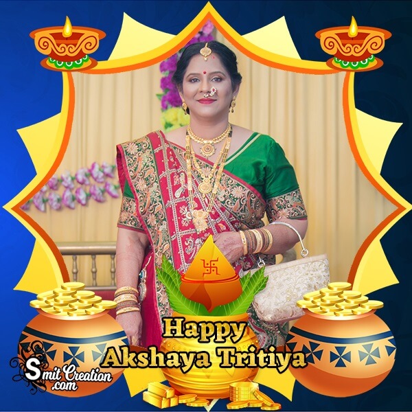 Akshaya Tritiya Gold Pot Photo Frame