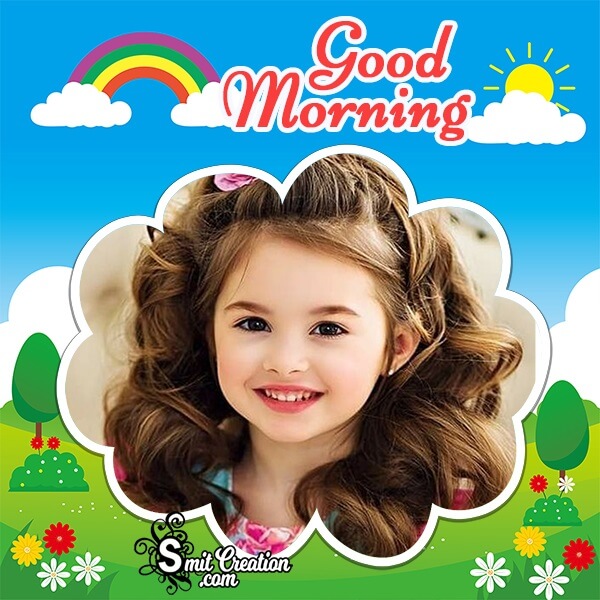 Good Morning Cloudy Photo Frame