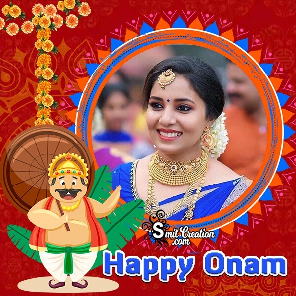 Happy Onam Photo Frame For Dp