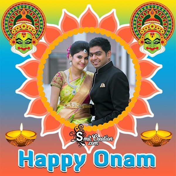 Happy Onam Photo Frame For Whatsapp