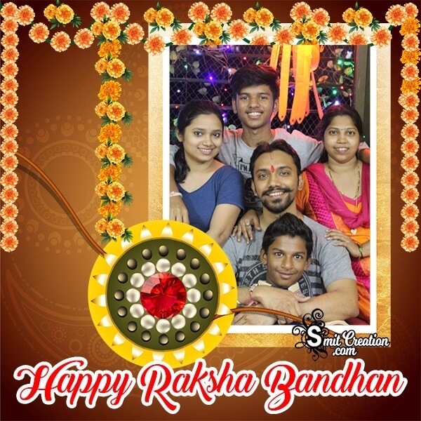 Happy Raksha Bandhan Photo Frame For Whatsapp