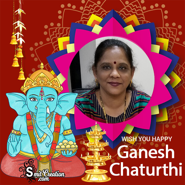 Happy Ganesh Chaturthi Festival Photo Frame