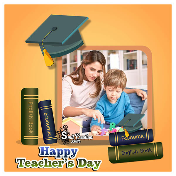 Happy Teachers Day Card Photo Frame