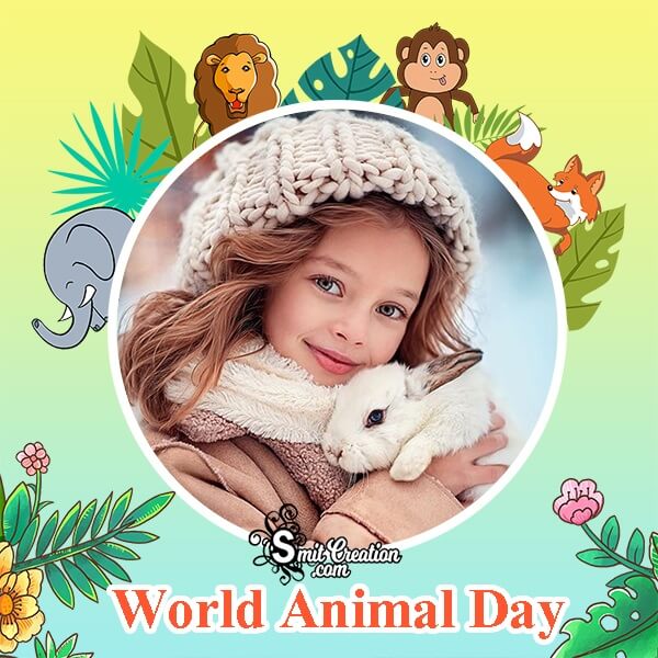 Beautiful Animal Day Photo Frame