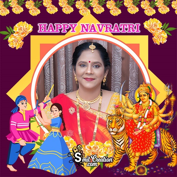 Happy Navratri Profile Photo Frame