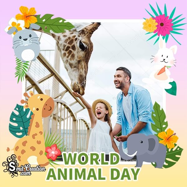 Wonderful Animal Day Photo Frame