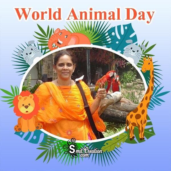 World Animal Day Photo Frame