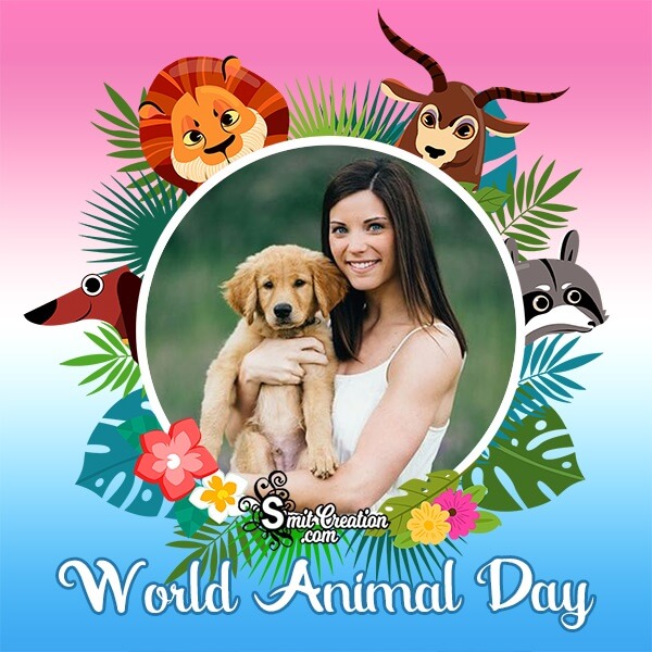 World Animal Day Profile Photo Frame