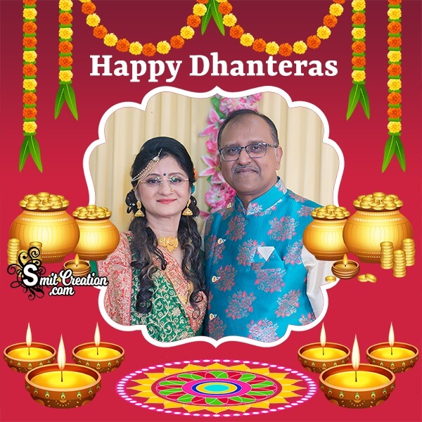 Happy Dhanteras Whatsapp Photo Frame