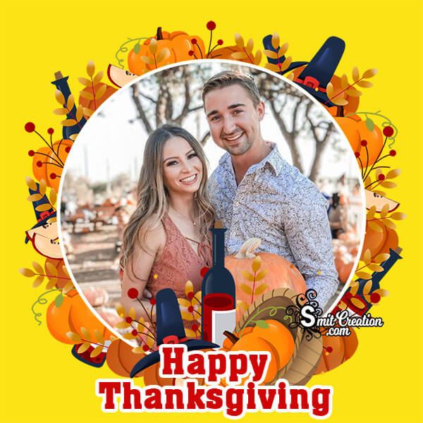 Happy Thanksgiving Profile Photo Frame