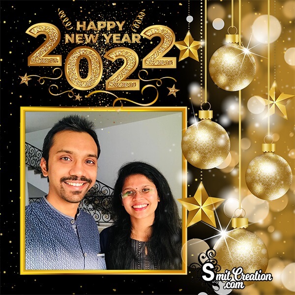 2022 Happy New Year Photo Frame
