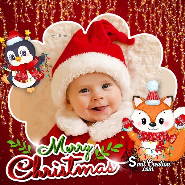 Merry Christmas Photo Frame For Kids